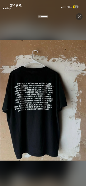 2001 Marilyn Manson Degenerate T-Shirt