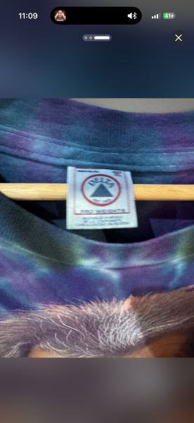 Vintage Jerry Garcia Big Face AOP tie dye