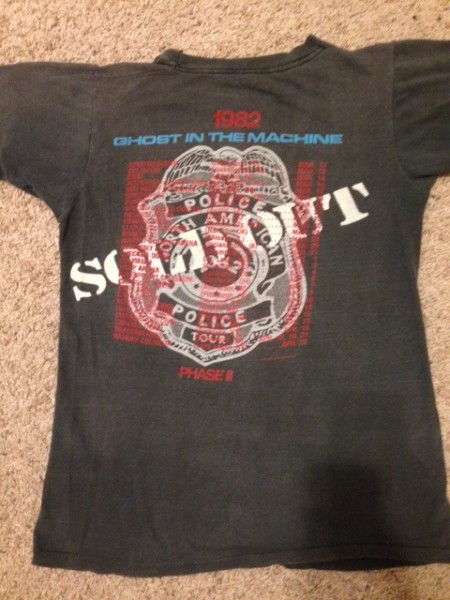 The Police tour tee-worth anything?