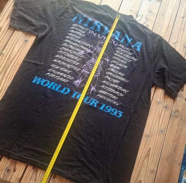 Nirvana in utero tour 1993  Anvil tag