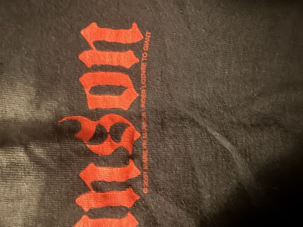 2001 Marilyn Manson Degenerate T-Shirt