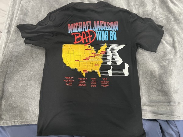 Michael Jackson 1988 Bad Tour Shirt