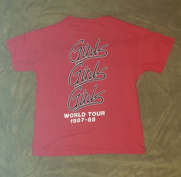 Motley Crue 1987 Tyler Girls Girls Girls Tour Size M