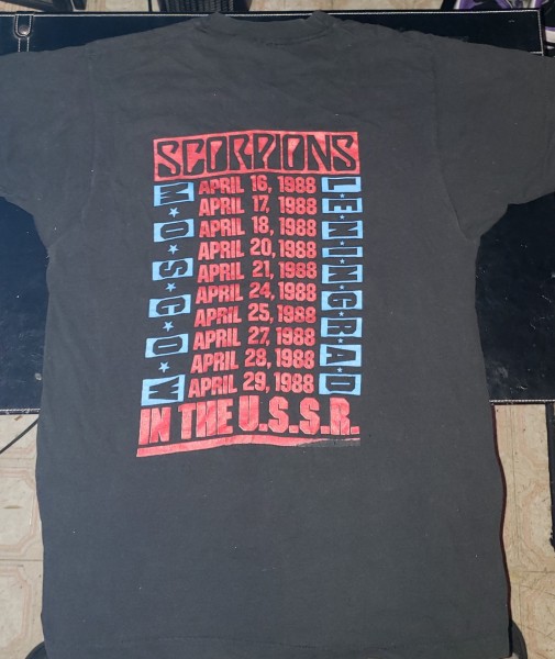 Scorpions 1988 USSR Tour T Shirt
