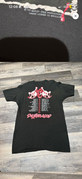 1989 Motley Crue Dr. feelgood shirt, medium