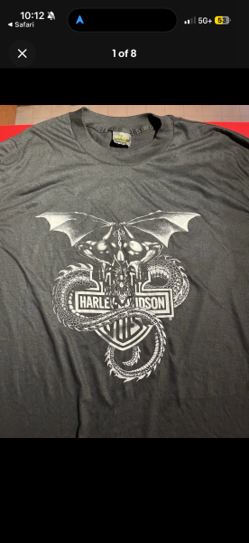 1980s Harley gargoyle shirt size xl on Touch of gold tag