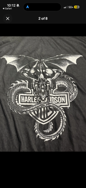 1980s Harley gargoyle shirt size xl on Touch of gold tag