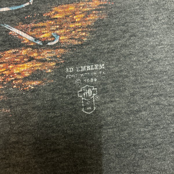 Harley Davidson 3D Emblem Vintage 1989 Made In USA T Shirt