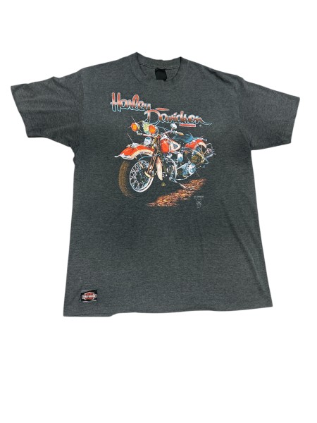 Harley Davidson 3D Emblem Vintage 1989 Made In USA T Shirt