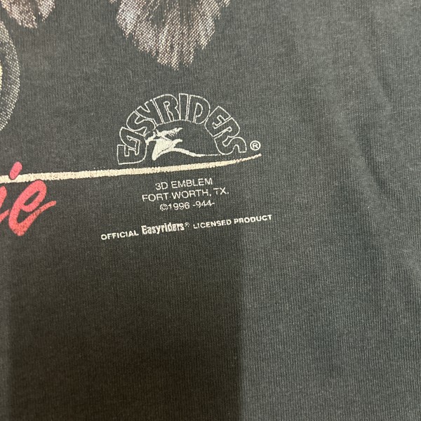 Easy Riders Vintage Legends Never Die 1996 3D Emblem T Shirt