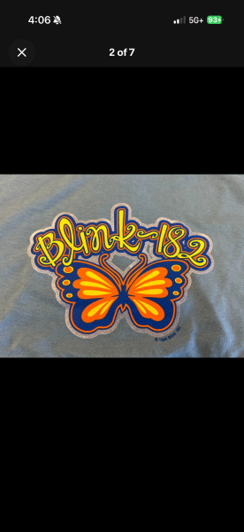 1999 Deadstock Blink 182 butterfly shirt