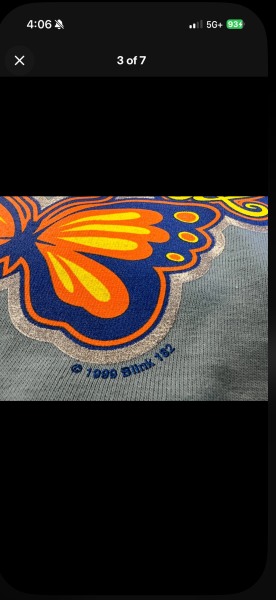 1999 Deadstock Blink 182 butterfly shirt