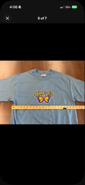 1999 Deadstock Blink 182 butterfly shirt