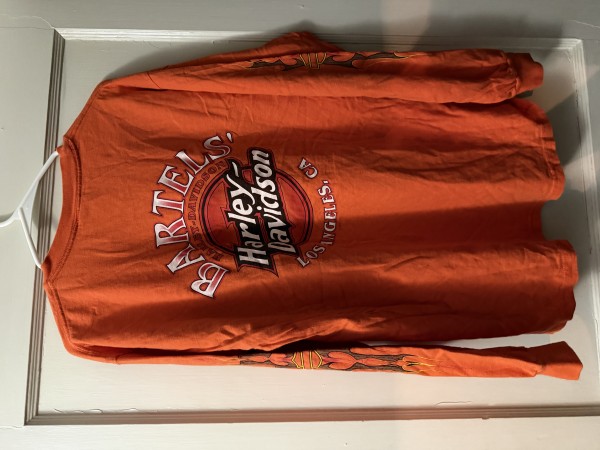 ‘03 Harley Flame longsleeve Bartel’s back size Large