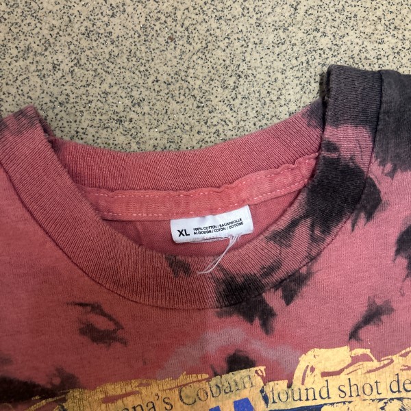 Nirvana Kurt Newspaper Vintage T Shirt XL