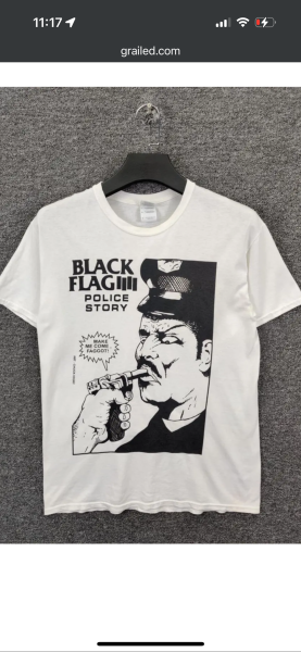 Black Flag Police Story tee