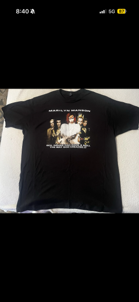 99’ Marilyn Manson Rock is Dead Tour Shirt