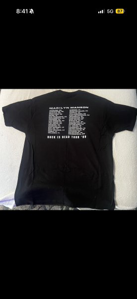 99’ Marilyn Manson Rock is Dead Tour Shirt