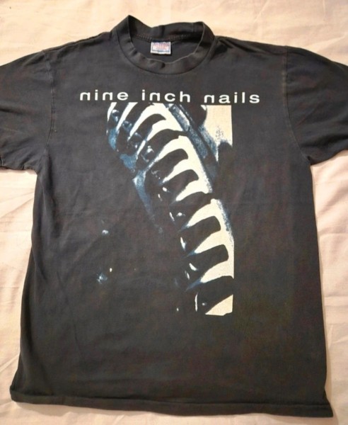 Nine Inch Nails "Now I'm Nothing 1991" shirt.