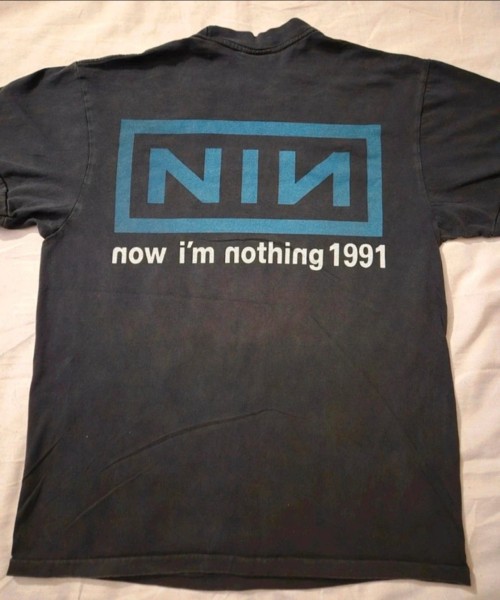 Nine Inch Nails "Now I'm Nothing 1991" shirt.