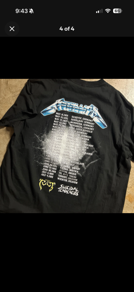 ‘93 Metallica Where I may roam boot