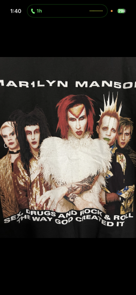 1999 Marilyn Manson Rock is Dead tour shirt