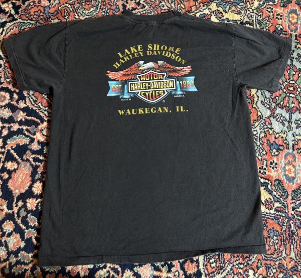 Harley Davidson 3D Emblem Bad to the Bone Tshirt