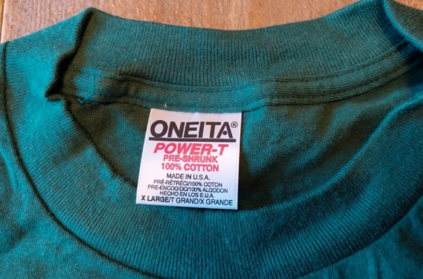 Oneita tag authenticity