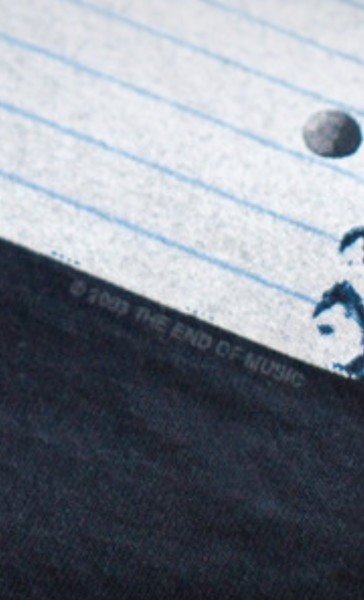 2003 Nirvana Kurt Cobain "The End of Music" Notepad tee