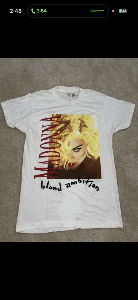 1990 Madonna blond ambition tour shirt