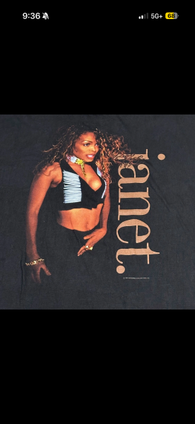 ‘93 Janet Jackson XL tour shirt