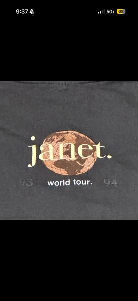 ‘93 Janet Jackson XL tour shirt