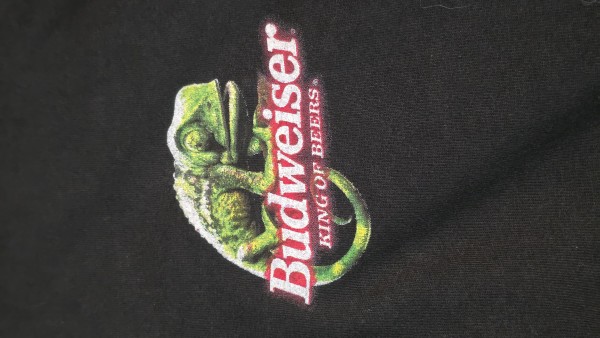 Budweiser LWA wrestling on Gildan ultra cotton