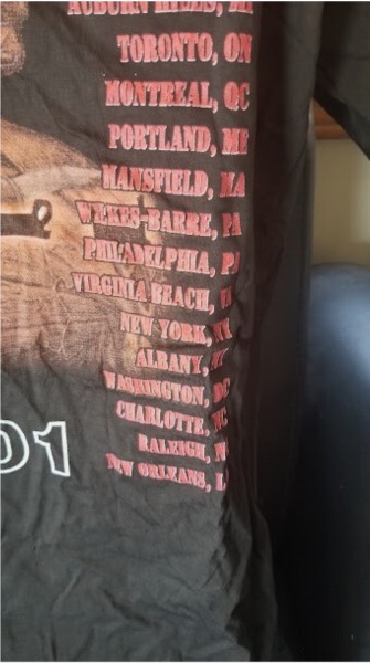 Legit Check Vintage Tool 2001 large concert tour shirt