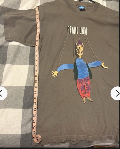 Legit Check Vintage Pearl Jam 1994 Freak Tour Marionette Shirt Size Large