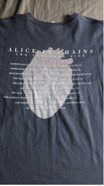 Is this 2009 Alice In Chains Black Gives Way To Blue tour shirt a legit one from 2009?