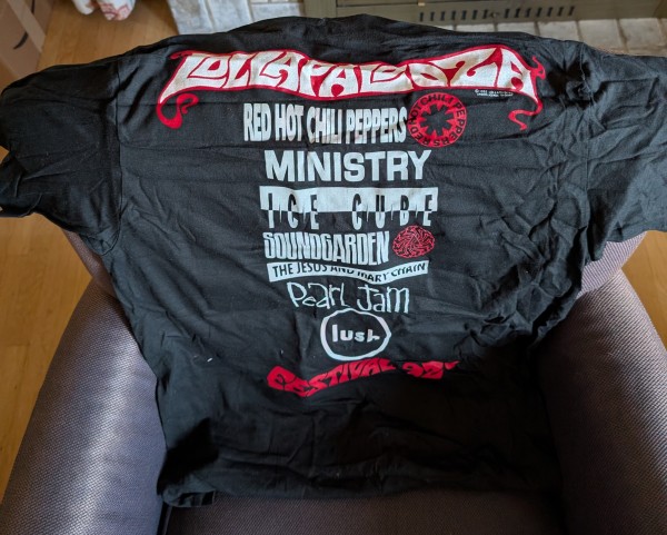 Lollapalooza 1992 T-Shirt (L) unworn/unwashed