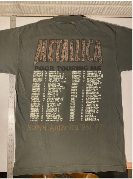 Is this Vintage 1996 Metallica North American tour shirt authentic?