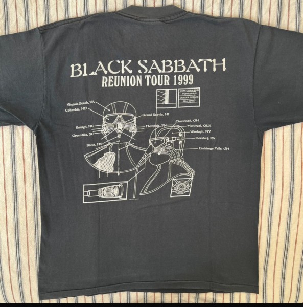 Is this Vintage 1999 Black Sabbath Reunion Tour shirt legit ?