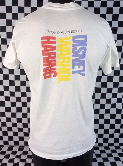 Keith Haring "Andy Mouse" '86 Phoenix Art Museum tshirt