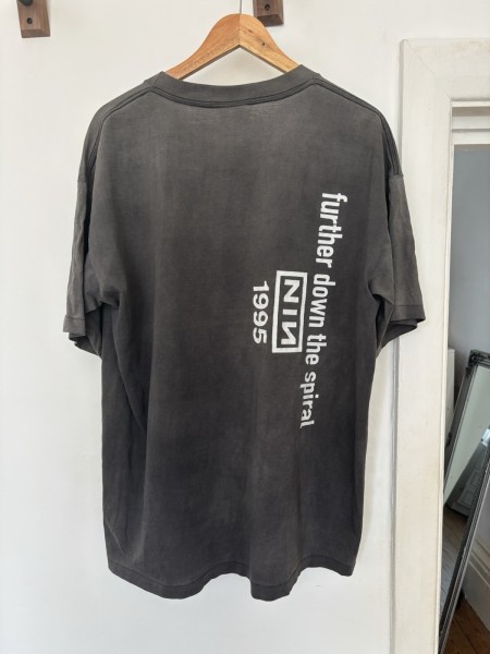1995 Nine Inch Nails Futher Down The Spiral T Shirt