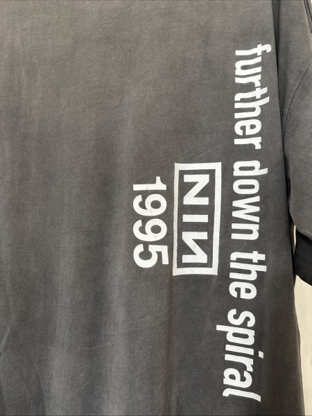1995 Nine Inch Nails Futher Down The Spiral T Shirt