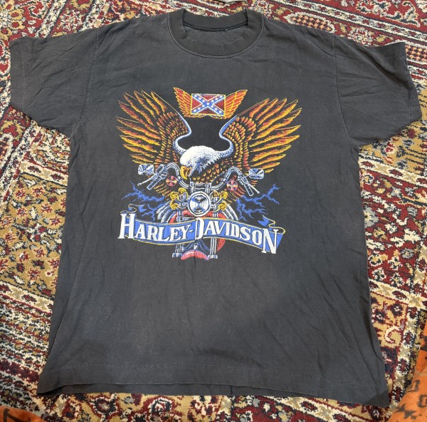 Vintage 1980s 3D emblem Harley Davidson tshirt