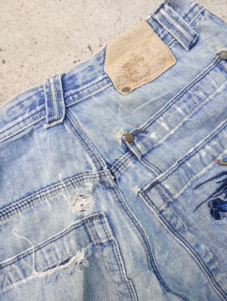 JNCO Jeans Tribal Blue Dragon