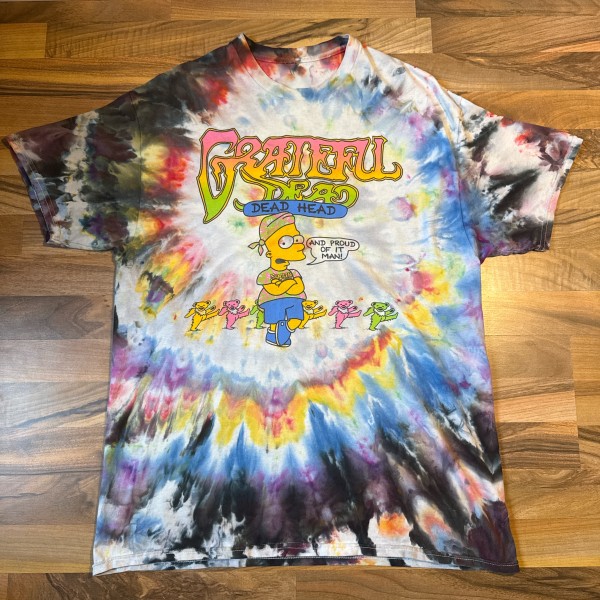 Bart Simpson grateful dead tiedye bootleg