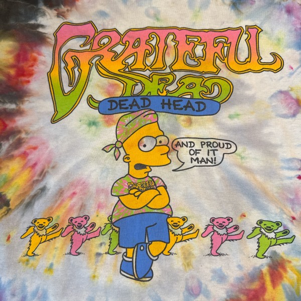 Bart Simpson grateful dead tiedye bootleg