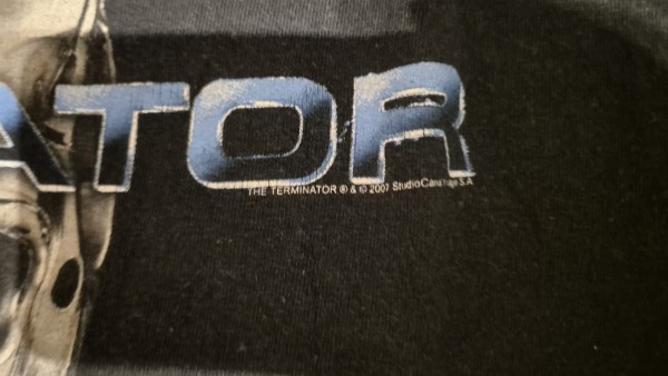 2007 Terminator t shirt