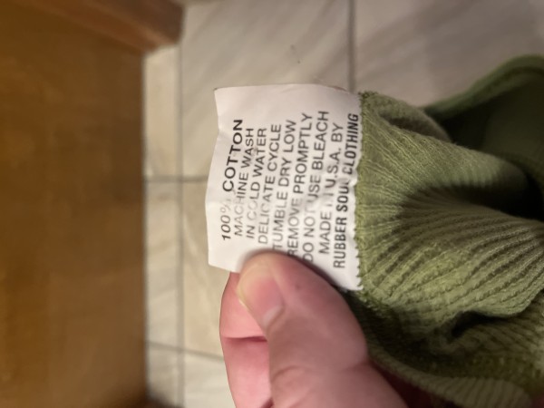 Pearl Jam shirt Nice man tag (thought to be 92)