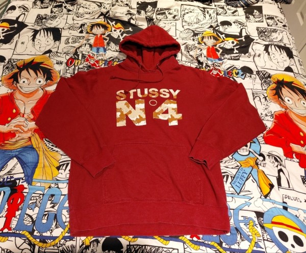 legit and current value check on this stussy no. 4 hoodie?