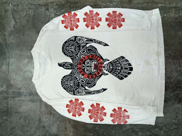 RHCP Aztec Eagle in white long sleeve